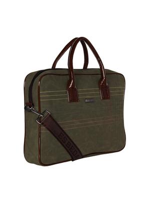 green leatherette (pu) laptop bag - 16739356 - Standard Image - 4