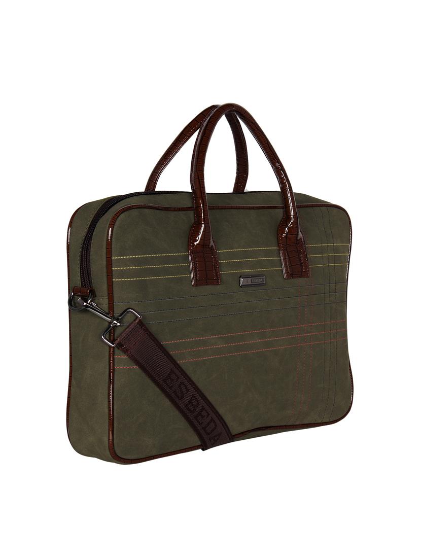 green leatherette (pu) laptop bag - 16739356 - Zoom Image - 4