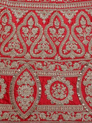 embroidered a-line lehenga - 16740808 - Standard Image - 4