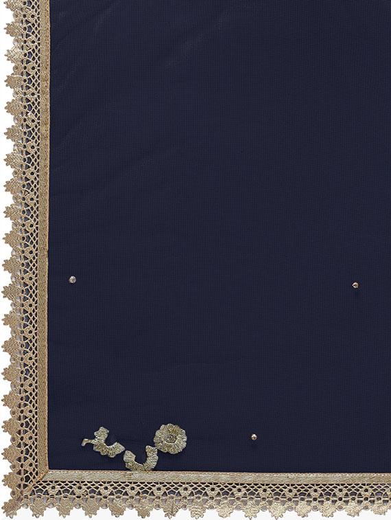 embroidered a-line lehenga - 16740815 - Zoom Image - 4