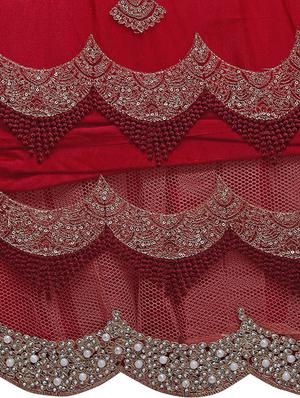 sequined a-line lehenga - 16740818 - Standard Image - 4