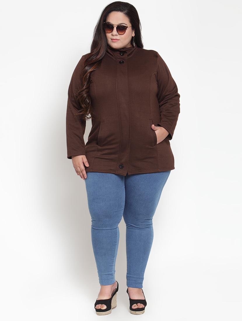 long sleeved pocket detail plus jacket - 16741112 - Zoom Image - 4