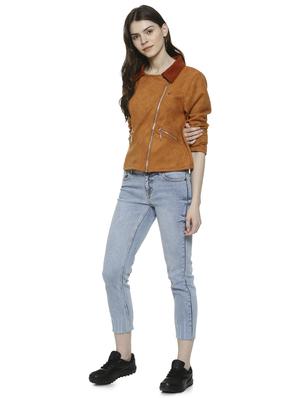 lapel neck zipper detail bomber jacket - 16741973 - Standard Image - 4