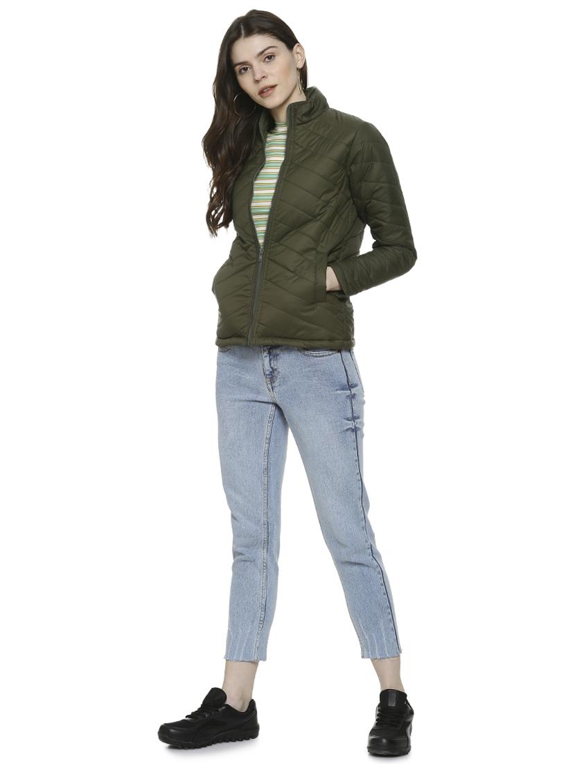 long sleeved pocket detail padded jacket - 16741979 - Zoom Image - 4