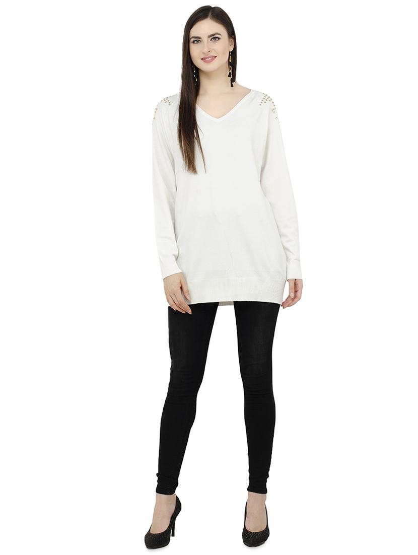 v-neck embellished pullover - 16743473 - Zoom Image - 4