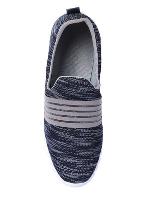 grey fabric slip on sport shoes - 16745850 - Standard Image - 4
