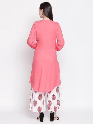 printed kurta palazzo set - 16746415 - Standard Image - 4