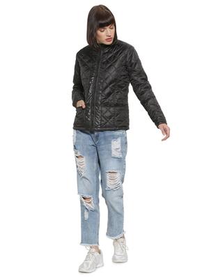 mandarin neck quilted jacket - 16746423 - Standard Image - 4