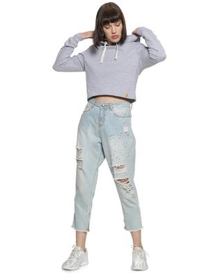long sleeved hooded sweatshirt - 16746460 - Standard Image - 4