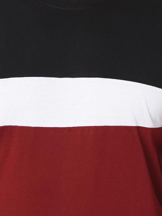 red color block t-shirt - 16749466 - Zoom Image - 4