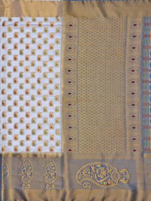 self design kanjivaram saree with blouse - 16750700 - Standard Image - 4