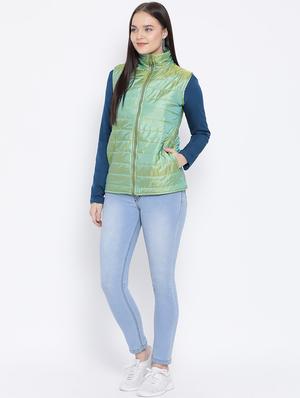 turtle neck solid jacket - 16750744 - Standard Image - 4