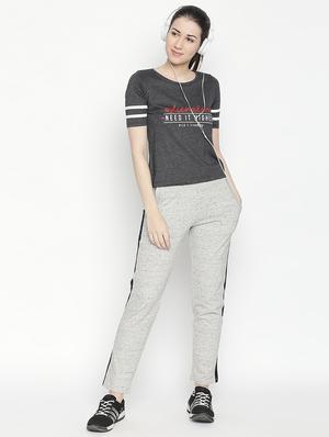drawstring waist solid track pant - 16751021 - Standard Image - 4
