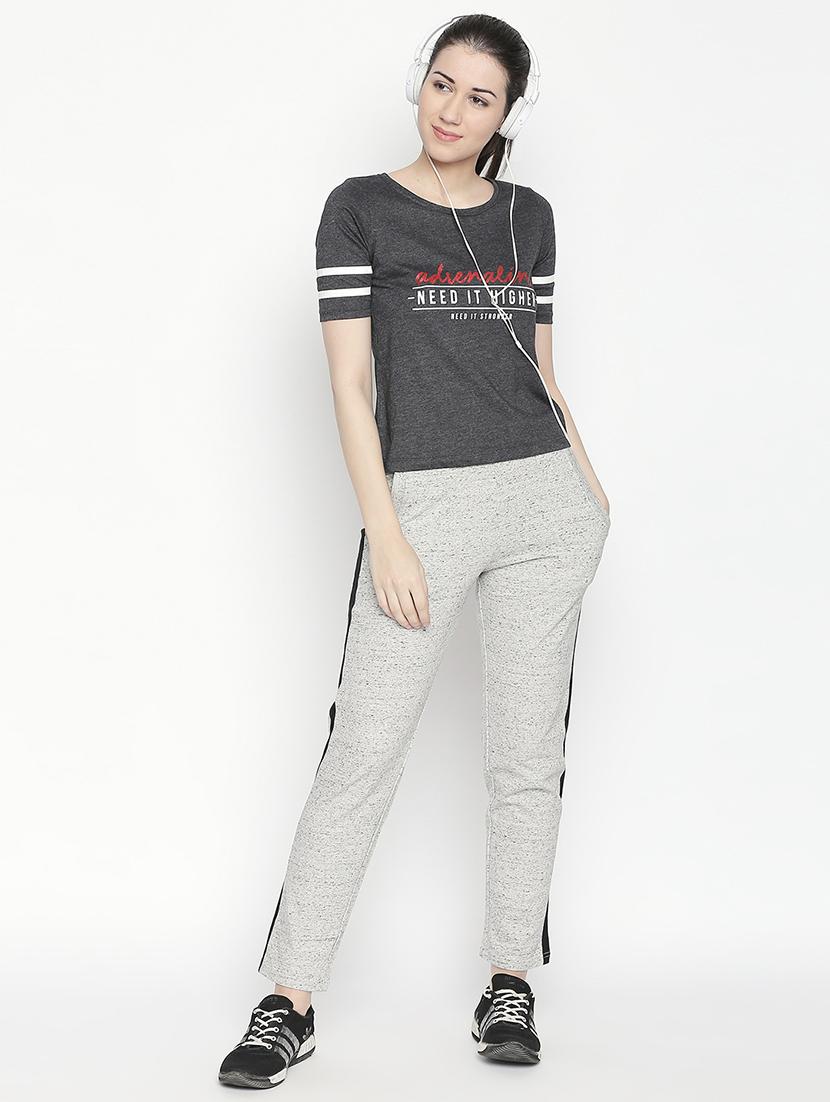 drawstring waist solid track pant - 16751021 - Zoom Image - 4