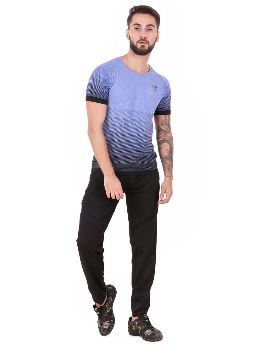 black striped full length track pant - 16752607 - Zoom Image - 4