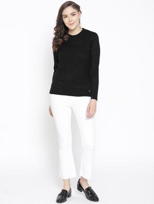 crew neck solid pullover - 16752942 - Standard Image - 4