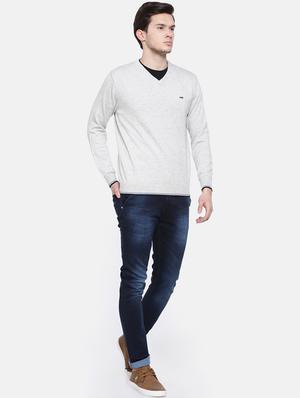 grey printed pullover - 16755471 - Standard Image - 4