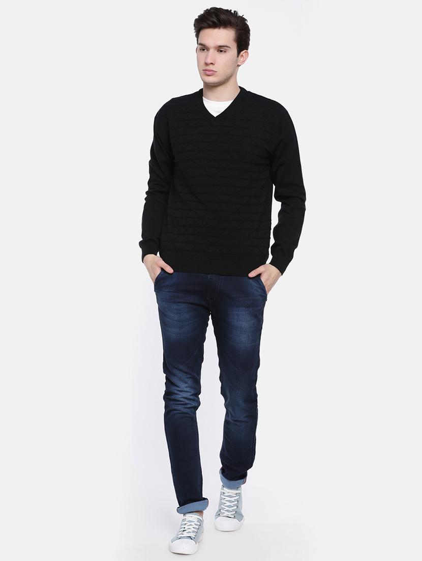 black self design pullover - 16755485 - Zoom Image - 4