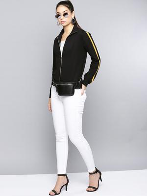 shirt collar varsity jacket - 16755875 - Standard Image - 4