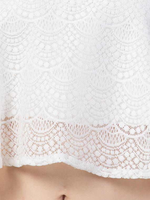 round neck crop top - 16756634 - Zoom Image - 4