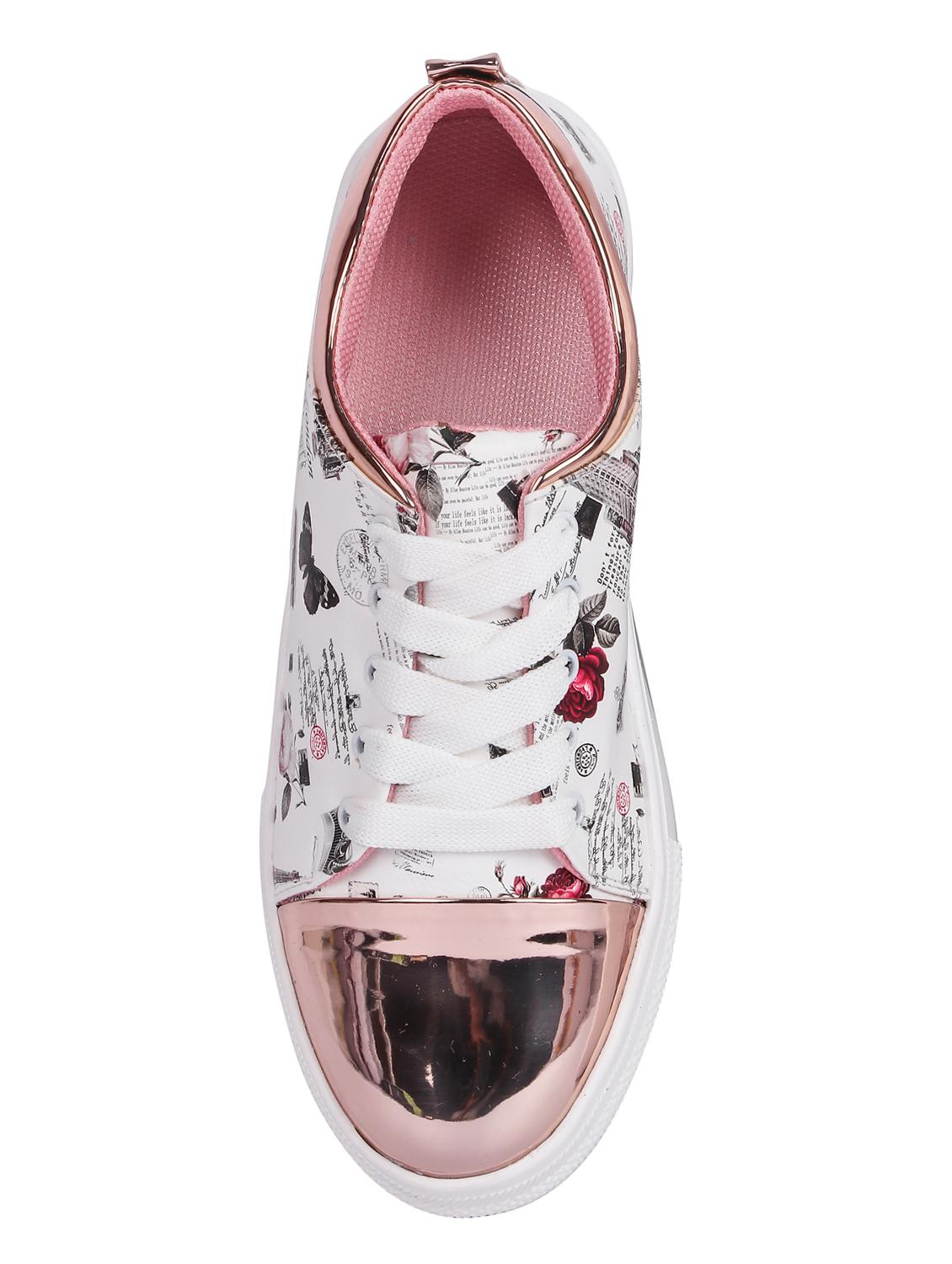 white lace-up sneakers - 16757101 - Zoom Image - 4