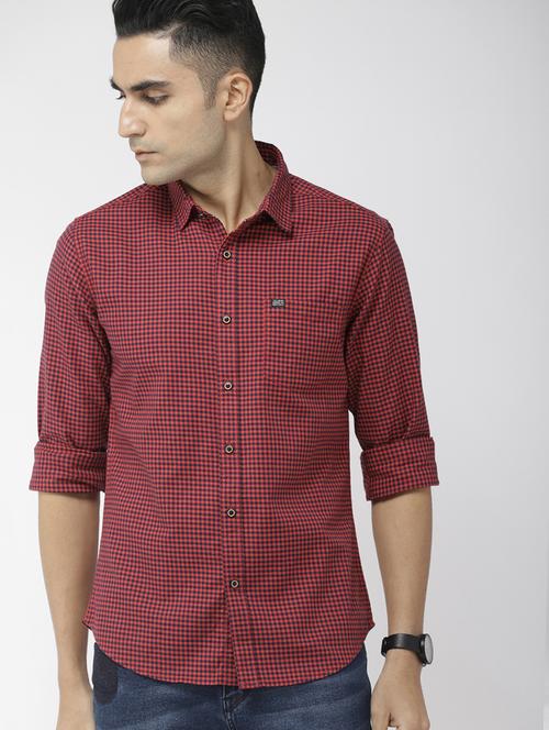 red checkered casual shirt - 16759935 - Standard Image - 1