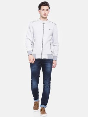white solid casual jacket - 16760320 - Standard Image - 4