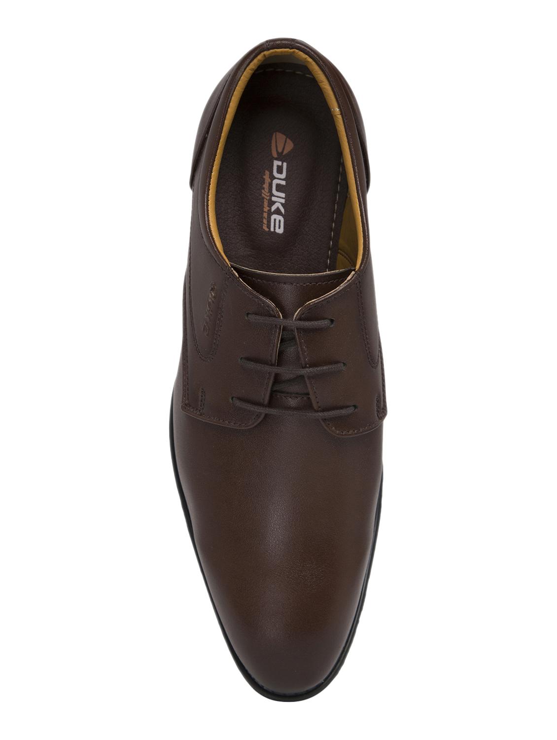 brown leatherette lace-up derbys - 16762462 - Zoom Image - 4