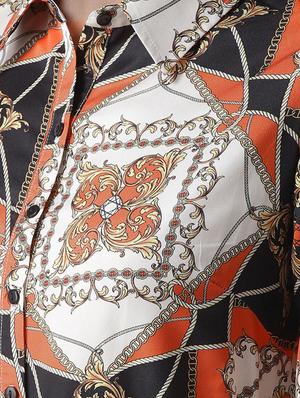 high low printed belted dress - 16763529 - Standard Image - 4