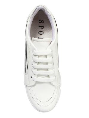 white lace-up sneakers - 16763730 - Standard Image - 4