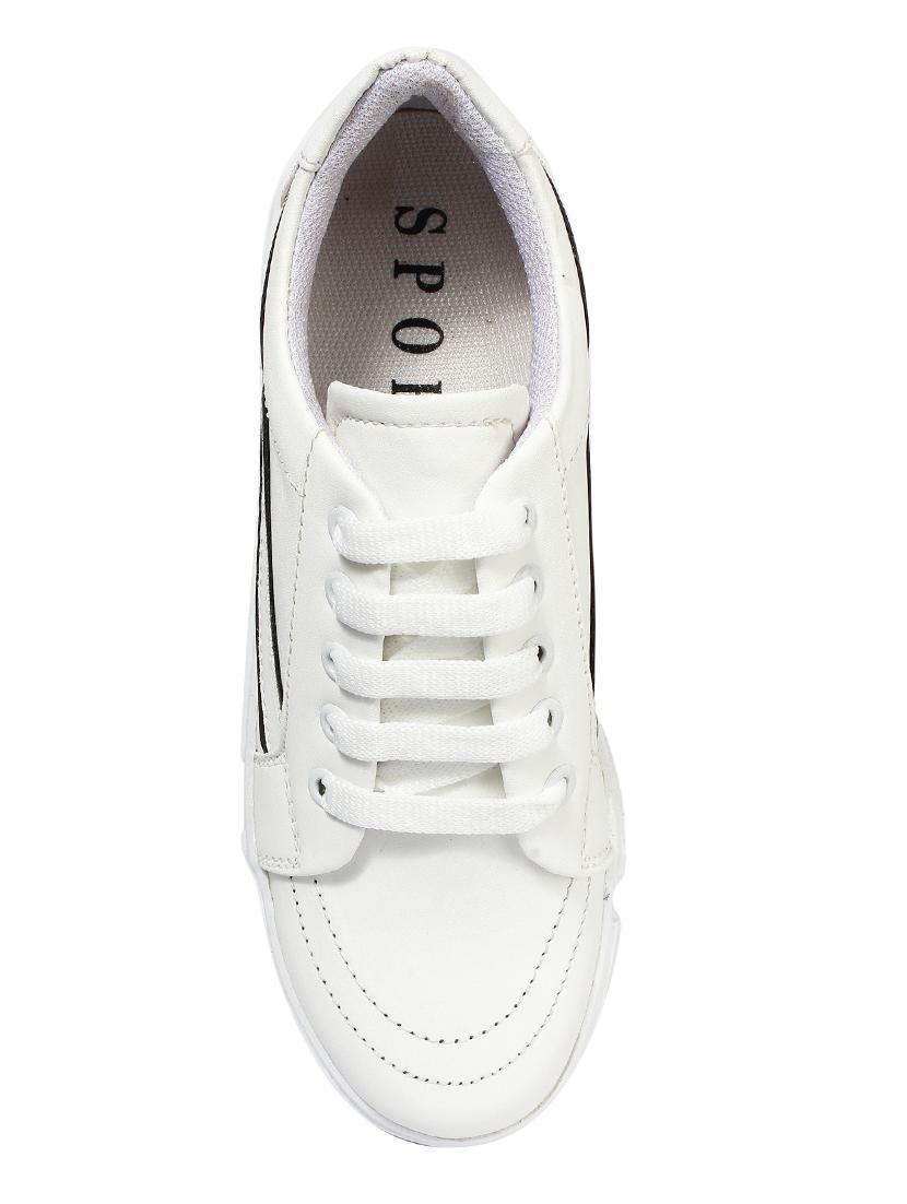 white lace-up sneakers - 16763730 - Zoom Image - 4