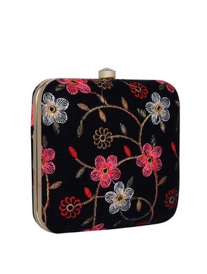blue velvet box clutch - 16764045 - Standard Image - 4