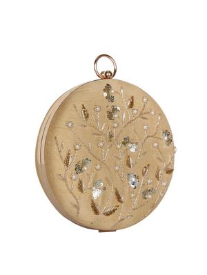beige faux silk box clutch - 16764053 - Standard Image - 4