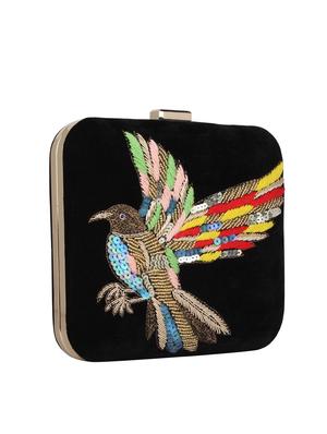 black velvet box clutch - 16764056 - Standard Image - 4