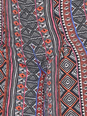 high rise abstract print trouser - 16764346 - Standard Image - 4