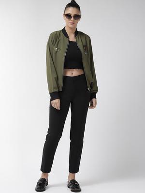 long sleeved quirky patch jacket - 16765260 - Standard Image - 4