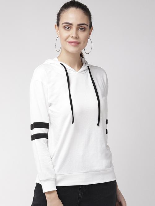 long sleeved varsity hooded sweatshirt - 16765280 - Standard Image - 1
