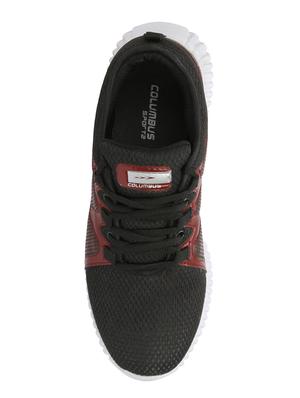 black mesh lace up sport shoes - 16765852 - Standard Image - 4