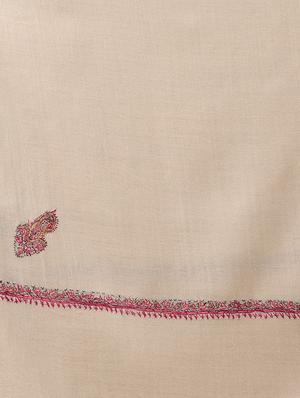 beige solid pashmina shawl - 16766186 - Standard Image - 4