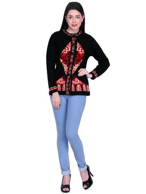 mandarin neck printed cardigan - 16767850 - Standard Image - 4
