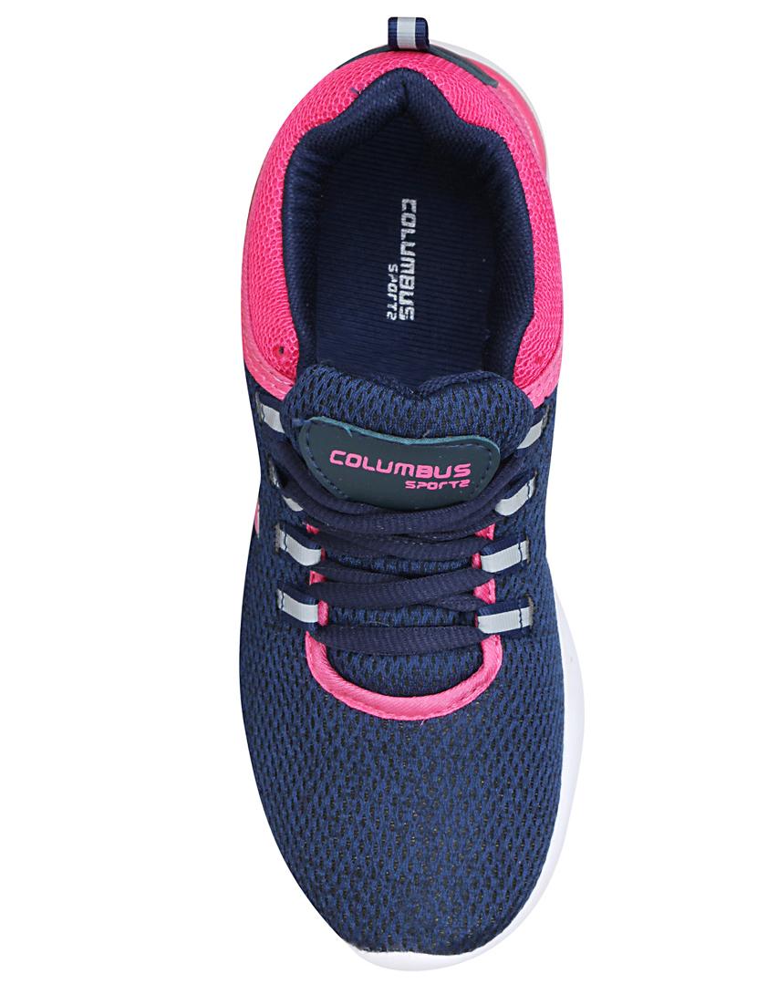 navy lace-up sports shoes - 16768046 - Zoom Image - 4