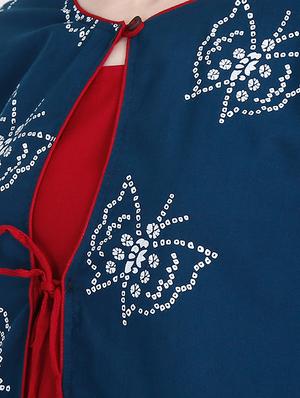 printed layered kurta - 16768564 - Standard Image - 4