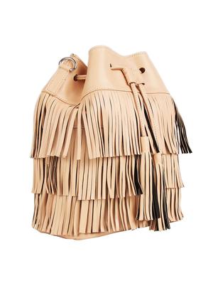 beige leatherette regular sling bag - 16769499 - Standard Image - 4