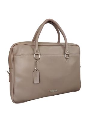 brown leatherette laptop bag - 16769523 - Standard Image - 4