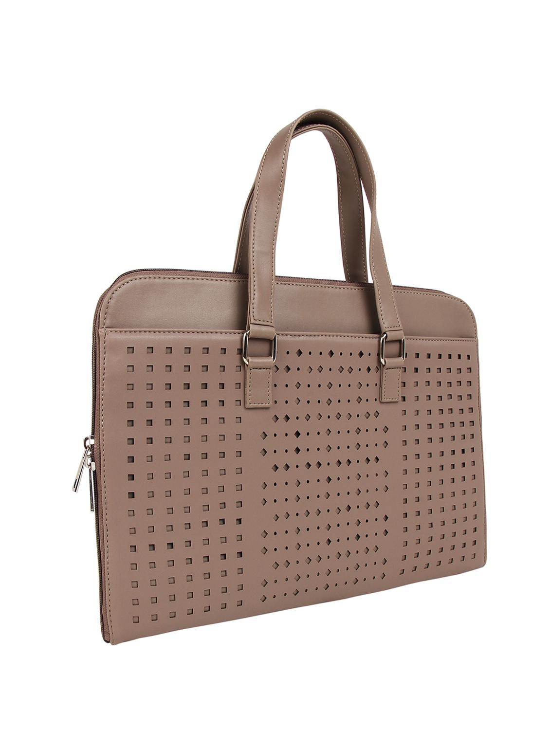 brown leatherette regular laptop bag - 16769526 - Zoom Image - 4