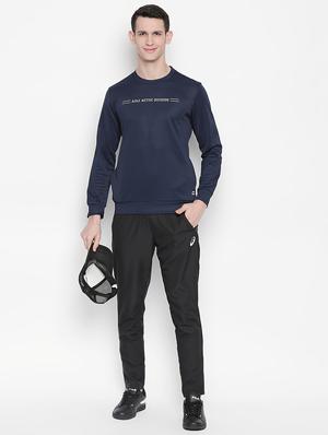 navy blue chest print sweatshirt - 16770274 - Standard Image - 4