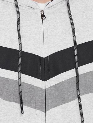 grey printed track suit - 16770809 - Standard Image - 4