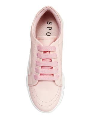 pink lace-up sneakers - 16771182 - Standard Image - 4
