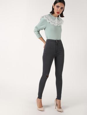 high rise distressed jean - 16771495 - Standard Image - 4