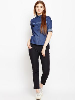 roll up sleeved denim shirt - 16771646 - Standard Image - 4